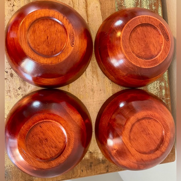 Set of Mountain Woods Wooden Bowls